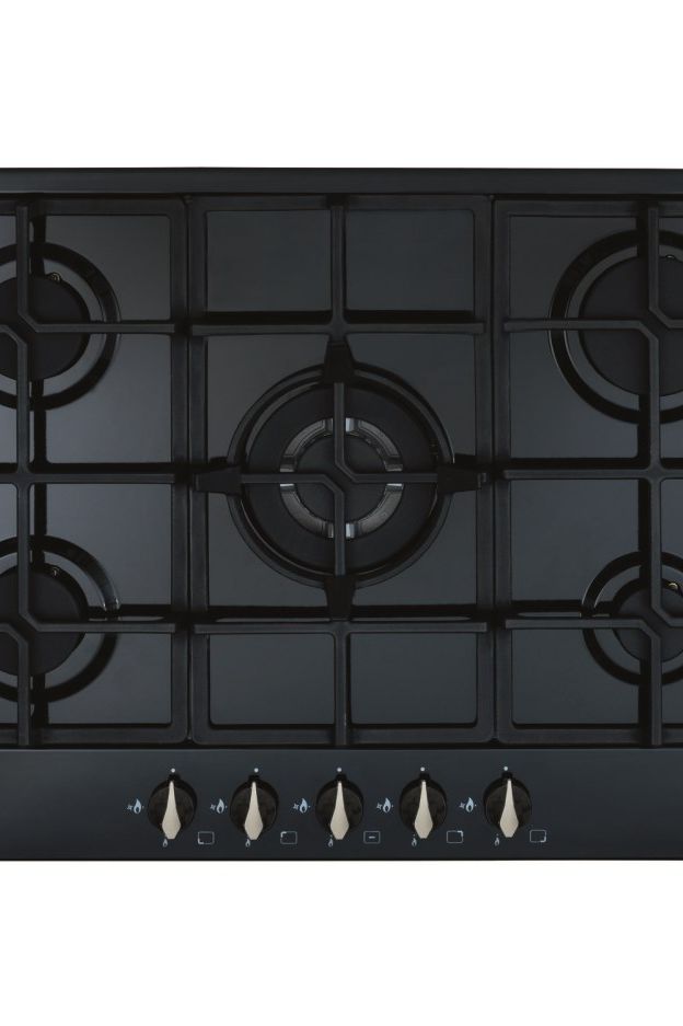 Dark Slate Gray HG7251BL 70cm five burner gas hob