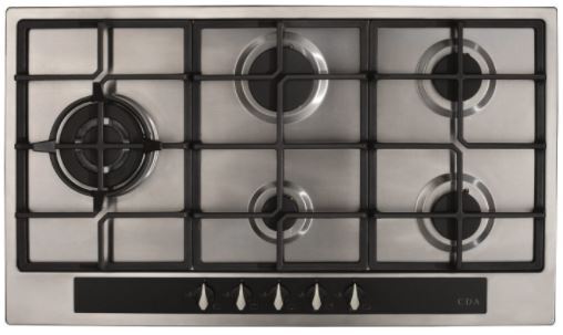 Slate Gray HG9351SS Five burner gas hob