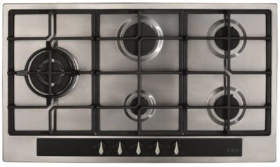 CDA 90cm Five Burner Gas Hob - Stainless Steel