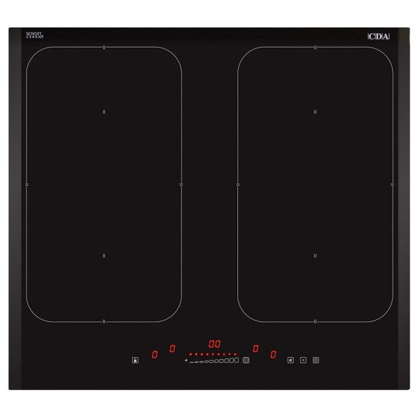 Black HN6841FR Four zone induction hob