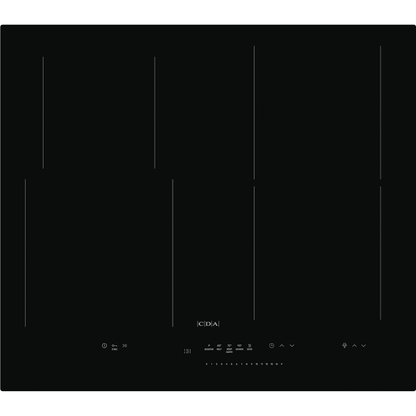 Black HN6860FR 60cm Hood Connect induction hob