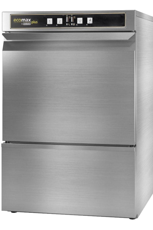 Dark Gray Hobart Ecomax G415-11D 400mm Basket Frontloading Commercial Glasswasher with Drain Pump, 16 Pint Capacity - Contact Us For Availability