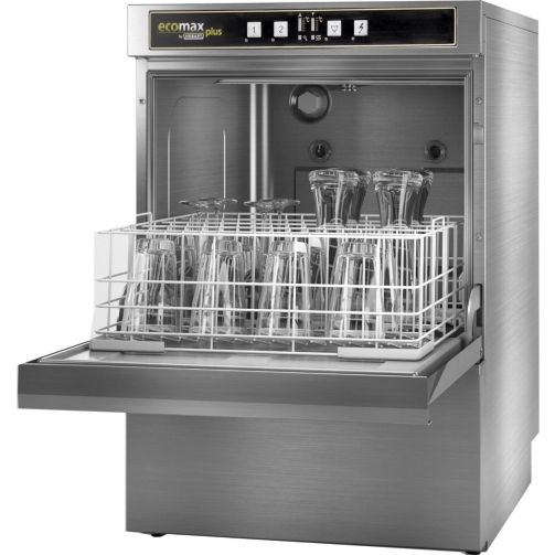 Dim Gray Hobart Ecomax G515-10D 500mm Basket Frontloading Commercial Glasswasher with Drain Pump, 25 Pint Capacity - Contact Us For Availability