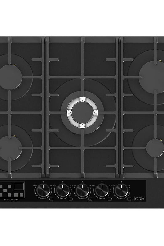 Dark Slate Gray HVG731MB 70cm Five zone gas on glass hob