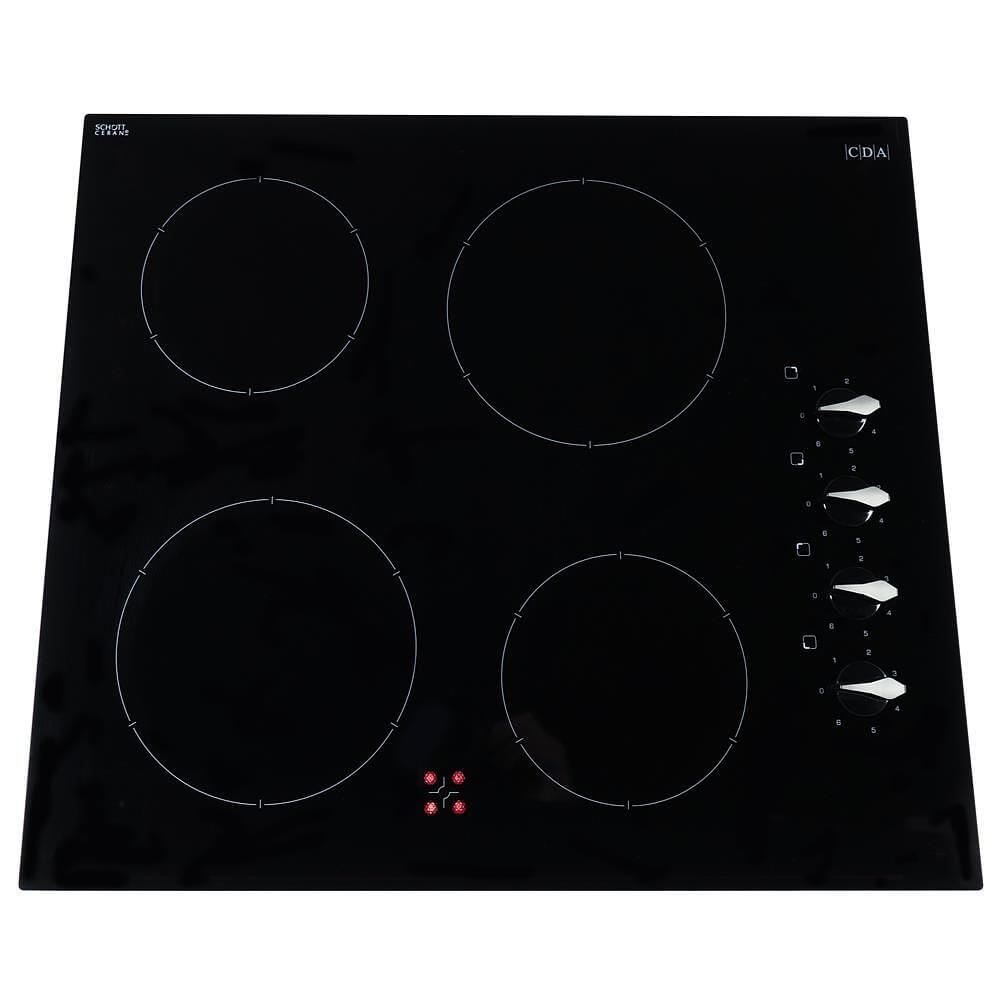 Black HC6212FR Four zone ceramic hob