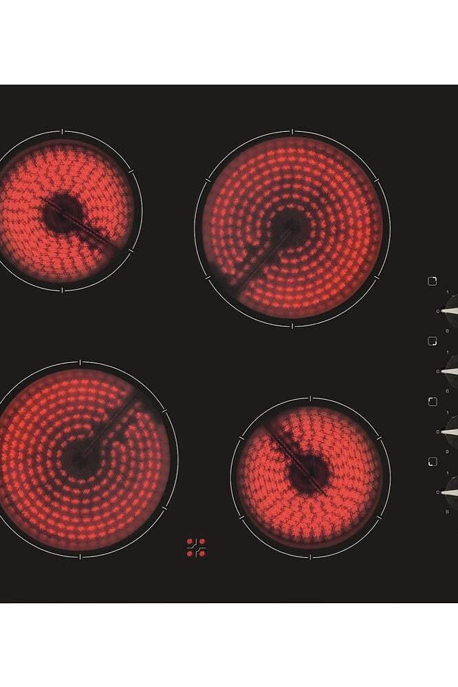 Black HC6312FR Four zone ceramic hob