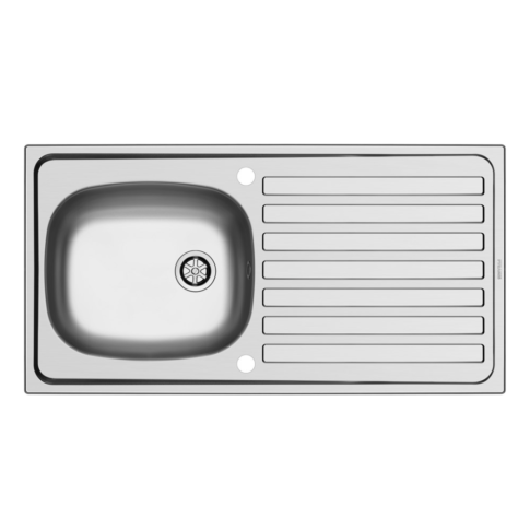 Light Gray KC200SS CDA Single bowl sink