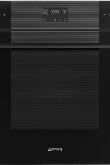 Black SMEG Linea Galileo Traditional Pyro Oven