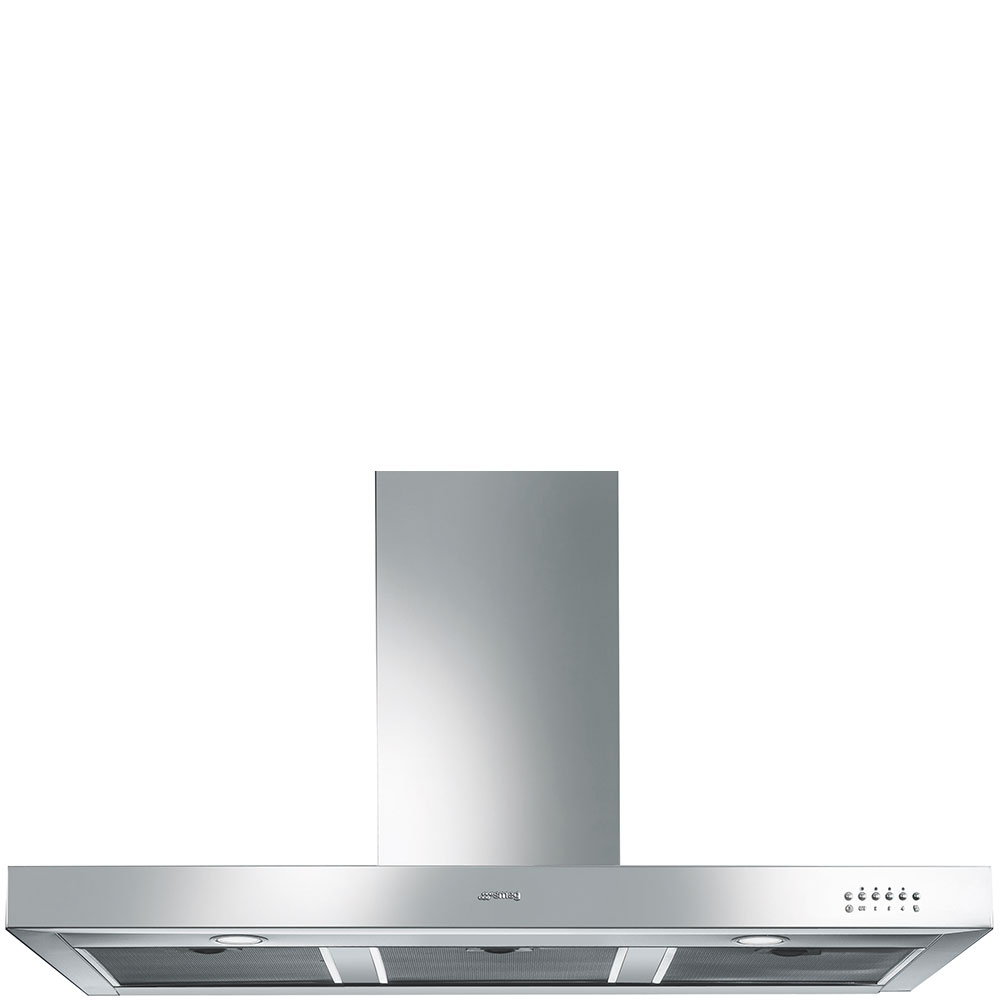 Dark Gray SMEG Symphony Chimney Hood, 1100 mm