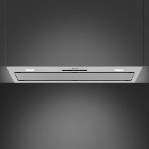Dark Slate Gray SMEG Ceiling Cooker Hood, 900 mm
