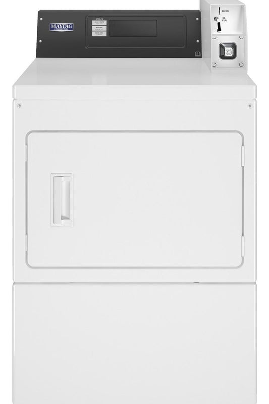 Lavender Maytag MDE20PDFGW American-Style Coin Drop Ready Electric Vented Dryer, 10.5kg - Contact Us For Availability