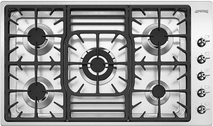 Dark Slate Gray SMEG Classic Hob, Gas, Ultra Low Profile, 870 mm