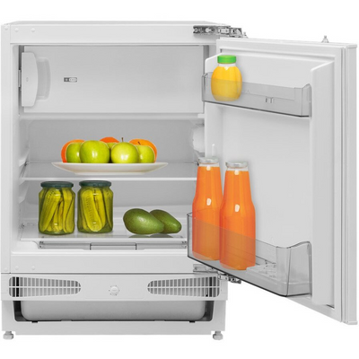 CDA Integrated Under Counter Fridge with Ice Box - White