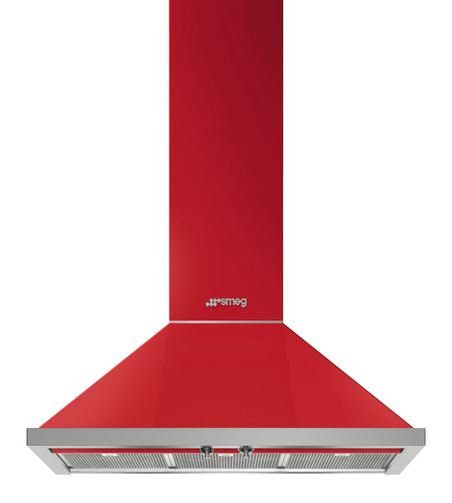 Firebrick SMEG Portofino Chimney Hood, 900 mm