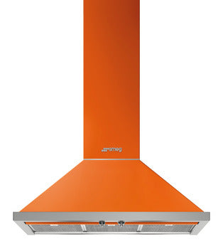 Light Gray SMEG Portofino Chimney Hood, 900 mm