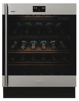 Dark Gray SMEG Classic Wine Cooler, 38 Bottle, Underworktop, Wifi Enabled