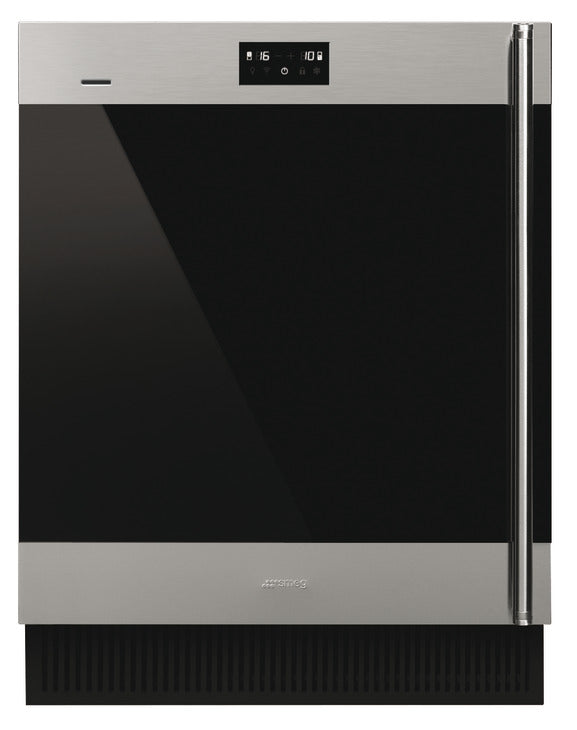 Black SMEG Classic Wine Cooler, 38 Bottle, Underworktop, Wifi Enabled