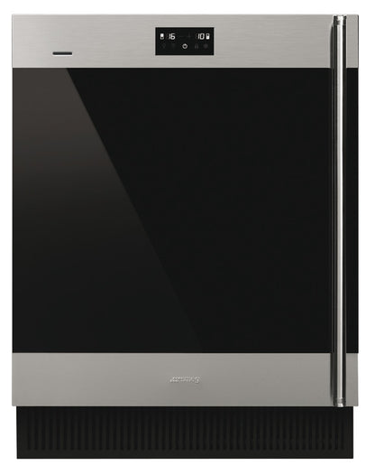 Black SMEG Classic Wine Cooler, 38 Bottle, Underworktop, Wifi Enabled