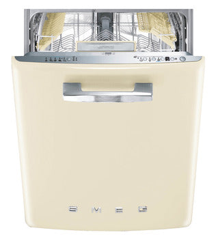 Light Gray Smeg 50's Retro Style Dishwasher, Built In
