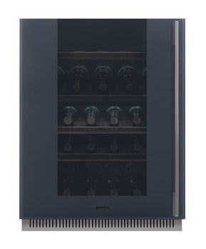 Dark Slate Gray SMEG Linea Wine Cooler, Built-in