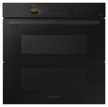 Black Samsung Series 6 Smart Oven, with Pyrolytic Cleaning, Air Fry and Steam Assist, Dual Cook Flex™