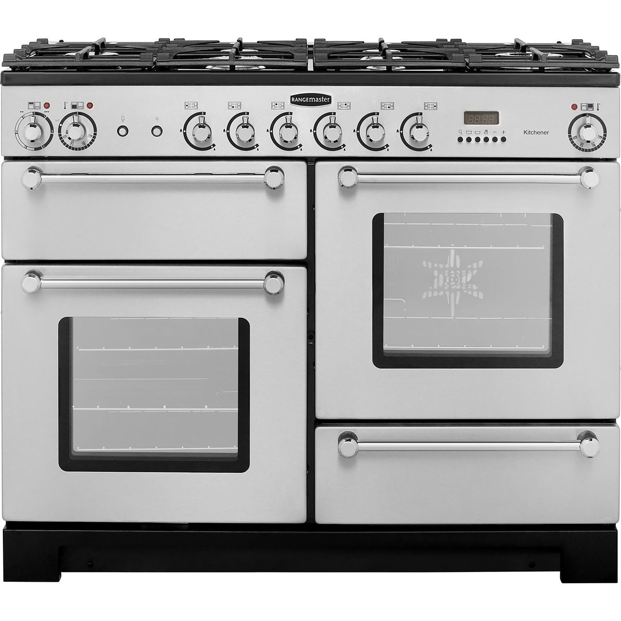 Gray Rangemaster Kitchener 110 Range Cooker, Dual Fuel 1100 mm