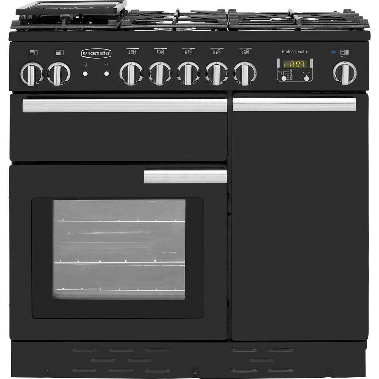 Dark Slate Gray Rangemaster Professional Plus 90 Range Cooker, Dual Fuel 900 mm