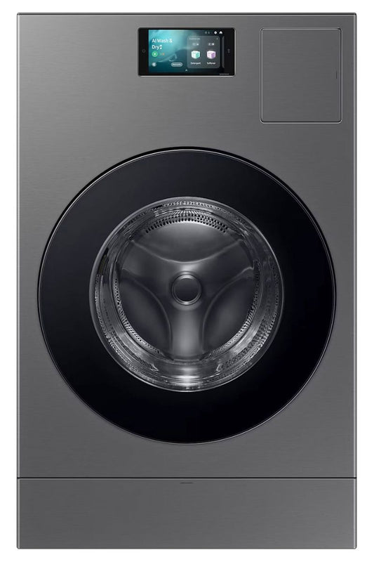 Dim Gray Samsung WD18DB8995BZT1 Bespoke AI All-in-One Heat Pump Washer Dryer, 18/11kg - In Stock