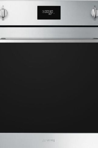 Black SMEG Cucina Oven, Pyrolitic Multifunction, 600 mm