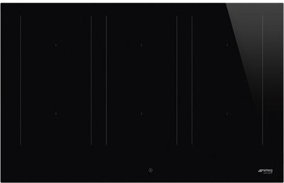 Smeg Classic 80cm Five Zone Induction Hob with Slider Controls - Black Glass