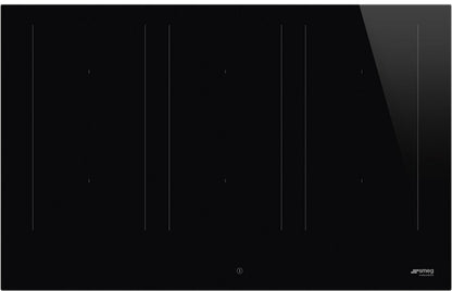 Black SMEG Induction Hob, Slider Touch Control, 800 mm