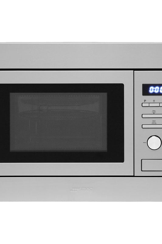 Gray SMEG Classic Microwave Oven, with Electric Grill, Depth 320 mm