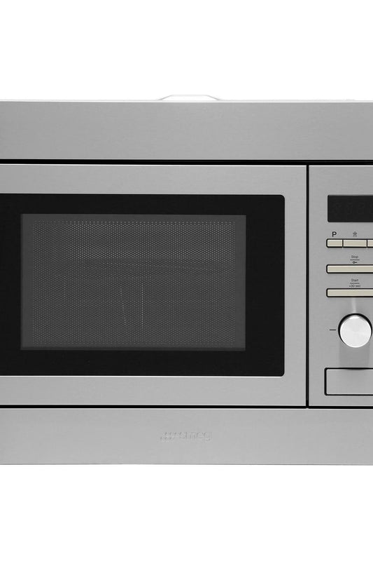 Dark Gray SMEG Microwave Oven, with Electric Grill, Finger Friendly, Depth 320mm