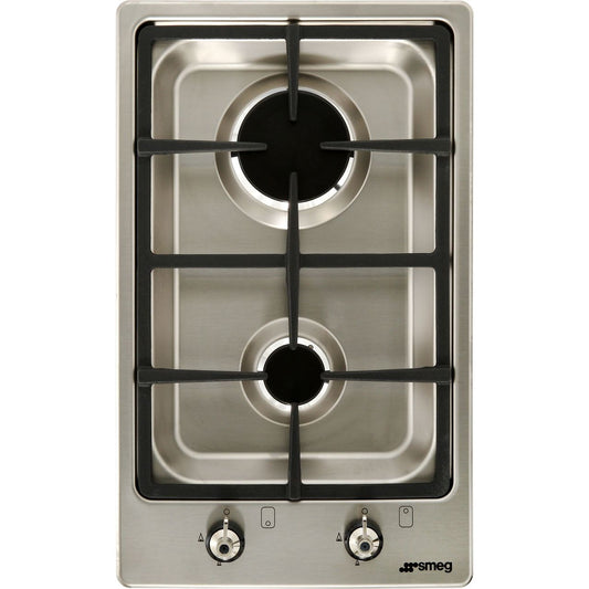 Rosy Brown SMEG Classic Hob, Gas, Ultra Low Profile, Domino, 310 mm