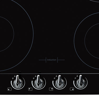 Black SMEG Victoria Hob, Electric Induction 600 mm