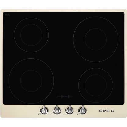 Black SMEG Victoria Hob, Electric Induction 600 mm
