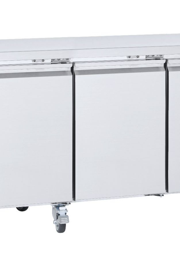 Light Gray Sterling Pro Cobus SPCF400N 4 Door Freezer Counter, 553 Litres - In Stock