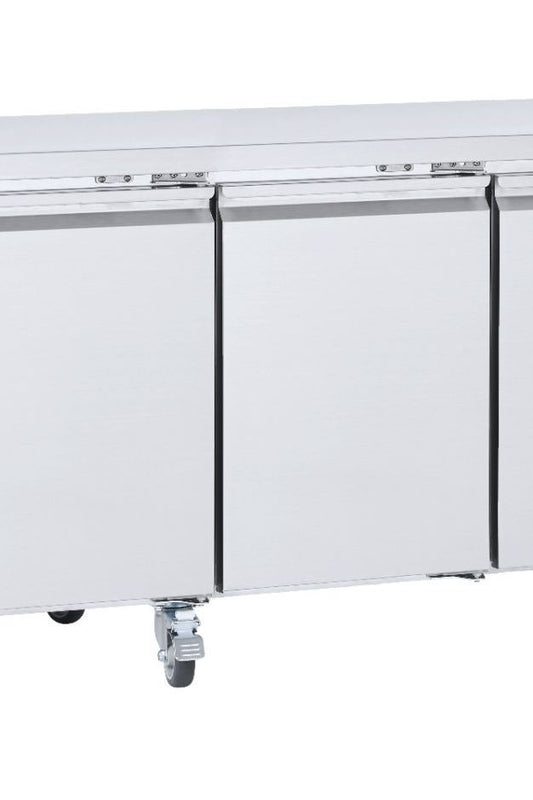 Light Gray Sterling Pro Cobus SPCF400N 4 Door Freezer Counter, 553 Litres - In Stock