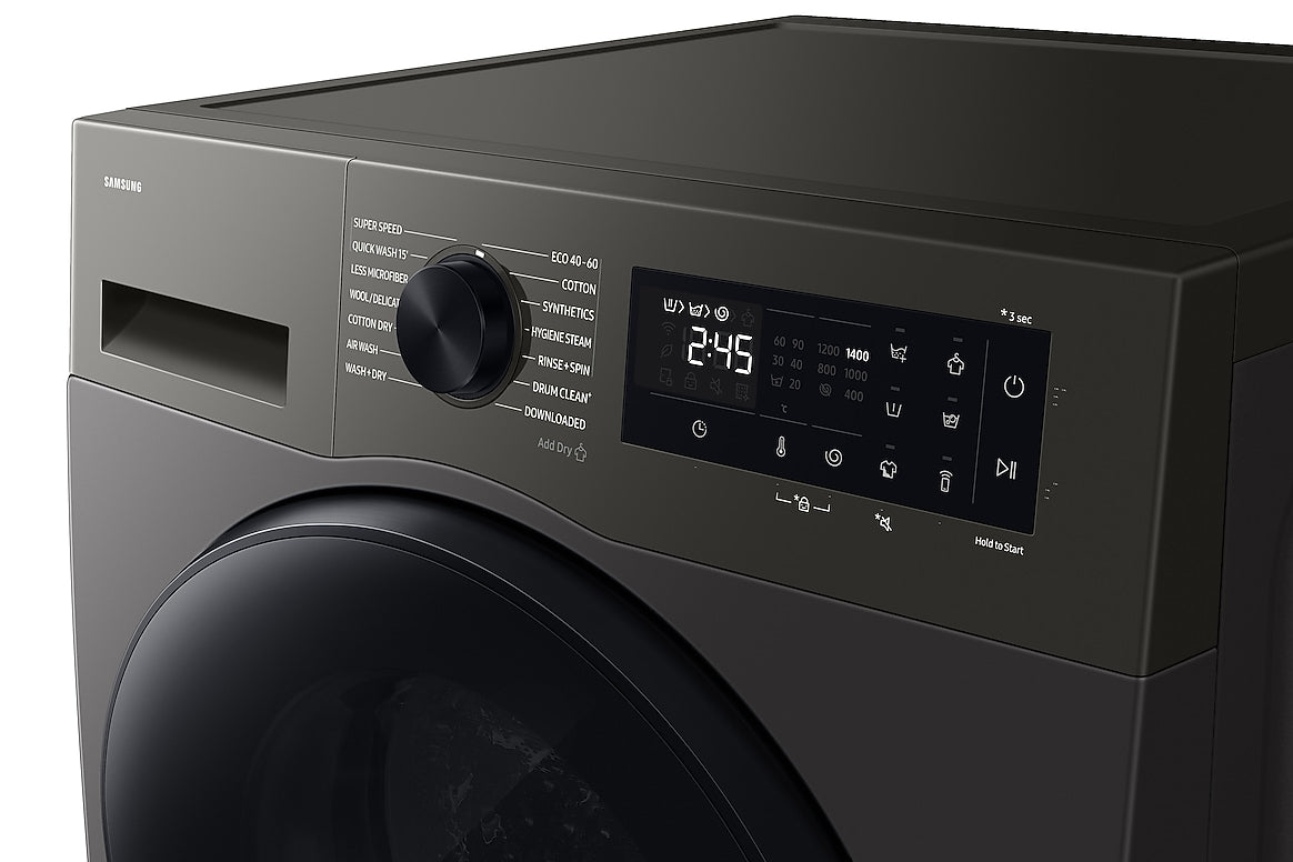 Samsung Series 5 Washer Dryer, Bespoke AI™ with AI Energy, 9/6 kg 1400 rpm, Slim - Core Appliances